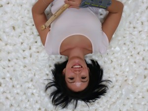 Lying on turtle