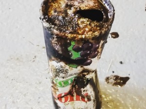 An old Ribena can with old style ring pull