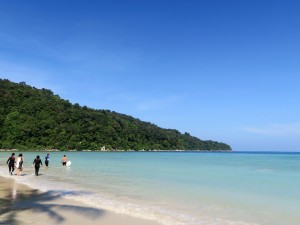 The location beach