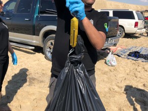 Heavy loads of trash and debris that shouldn't be in our Ocean 