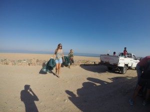 During the clean up 1