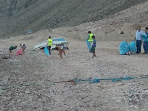 During the clean up 1