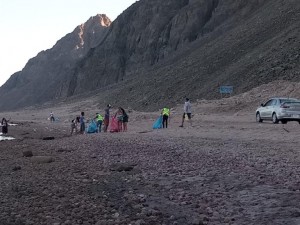 During the clean up 2