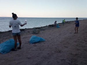 During the clean up 6