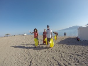 During the clean up 3
