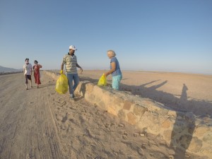 During the clean up 5