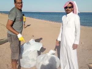 During the clean up