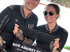 mesh bags on every dive