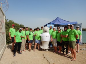 CAE Maritime ME volunteers at mangrove clean up in Abu Dhabi