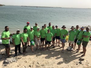 CAE Maritime ME volunteer participates in mangrove clean up in Abu Dhabi