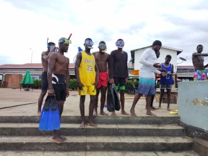 Some of the Beach guards from Beaches around Entebbe International Airport