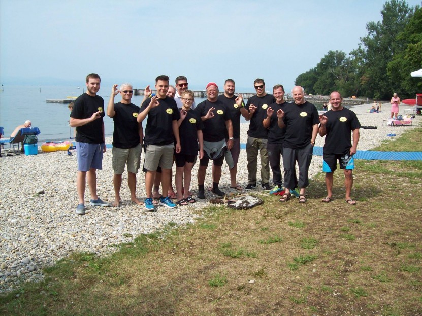 Group on beach