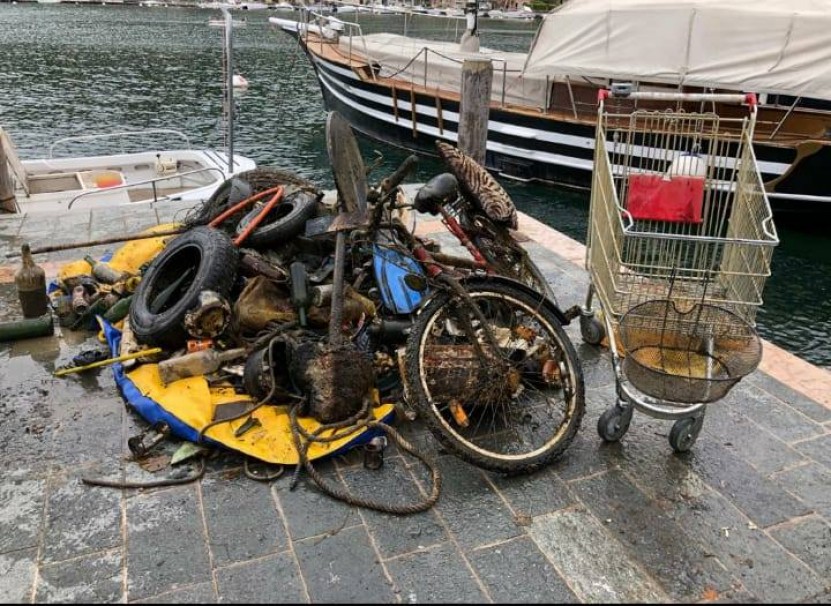 Pulizia fondali Lago di Garda