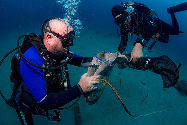Dive Against Debris Partners Underwater