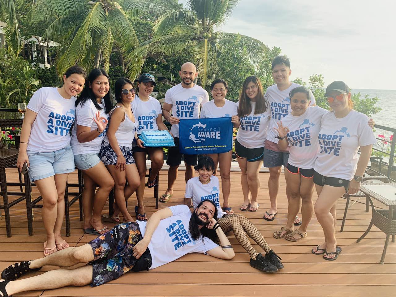 Our fun crew last May 18 after sorting the trash.