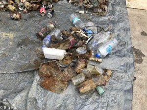 Some of the plastic removed from the ocean 