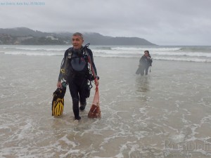 Divers returned with trash