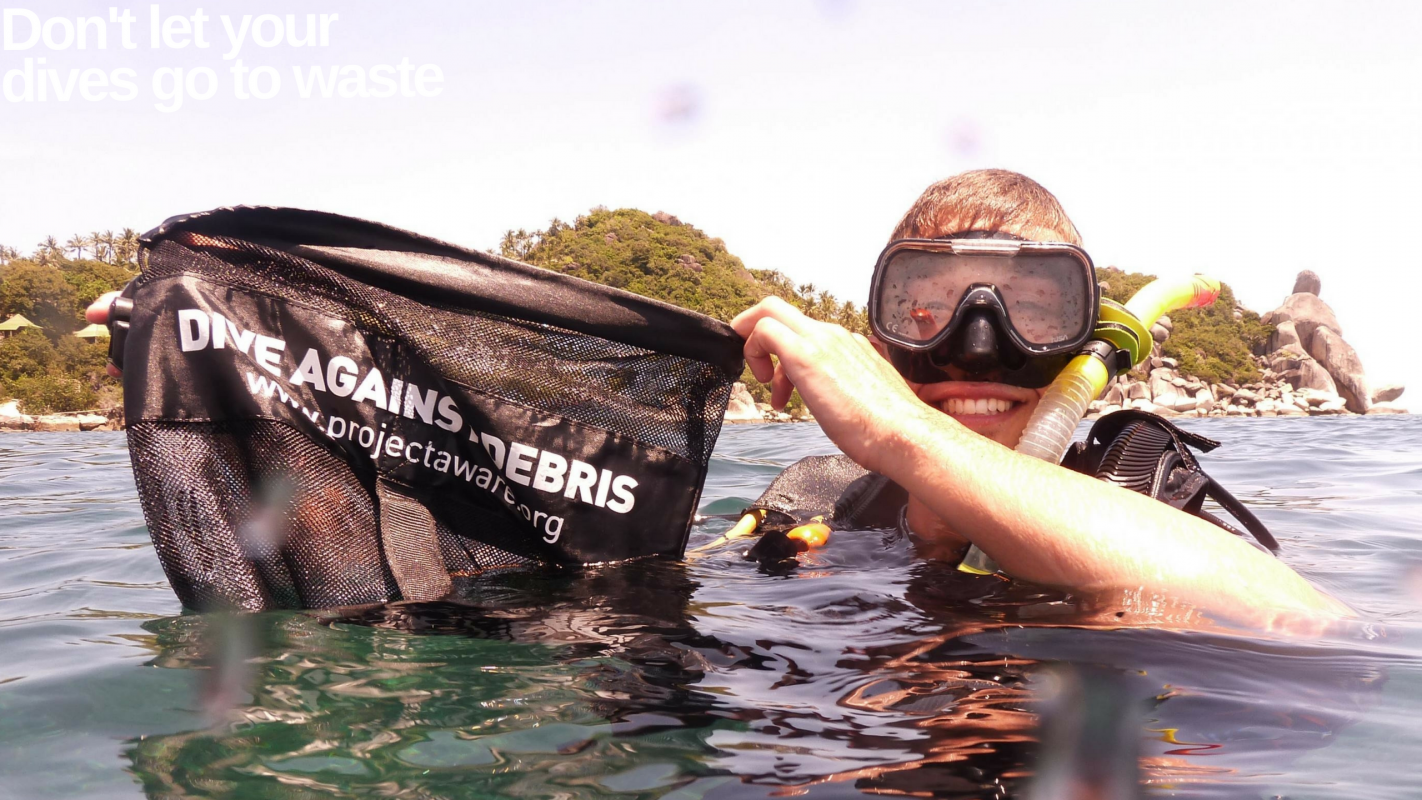 One Million Less Items of Trash in our Ocean; Project AWARE, Dive Against Debris