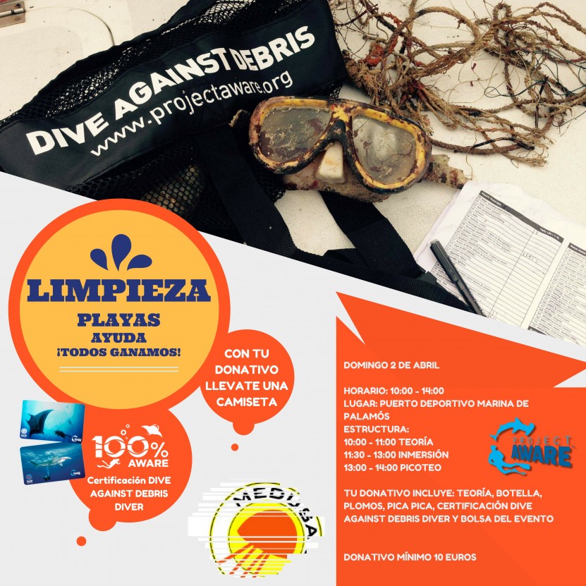 limpieza de playas, palamos