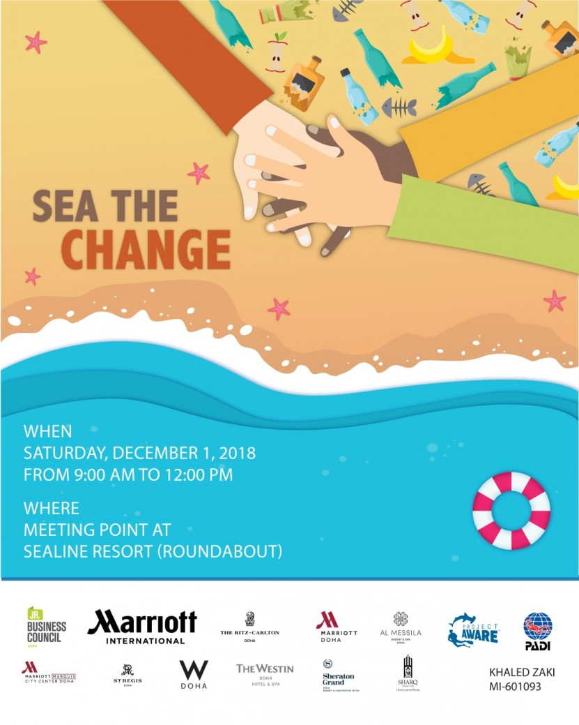 Beach clean up and dive against debires