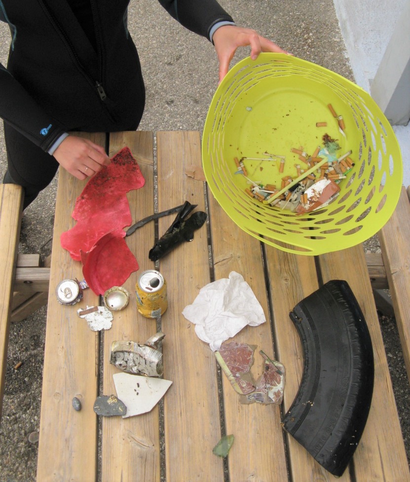 Les déchets récoltés