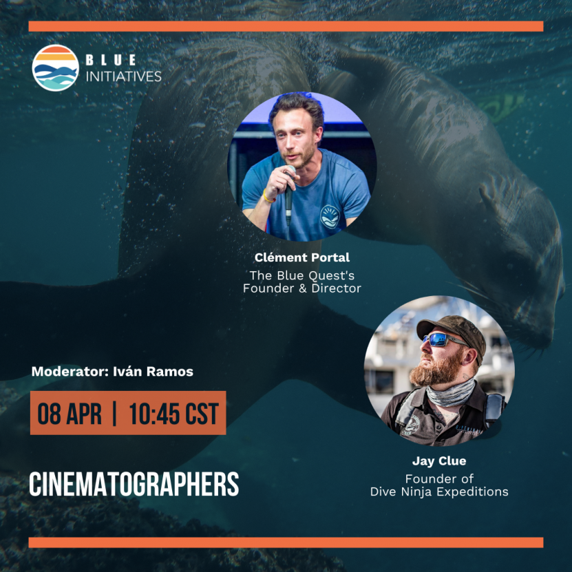 Join Jay Clue of Dive Ninja Expeditions & Clement Pourtal for a special talk on photography in ocean conservation on April 8 2021 at 10:45am CST