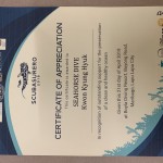Another Certificate to exhibit on my cupboard! :-)