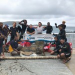 Big Blue Vanuatu Team with the rubbish we collected