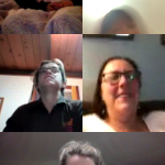 A quick screen shot from wine and chat night 